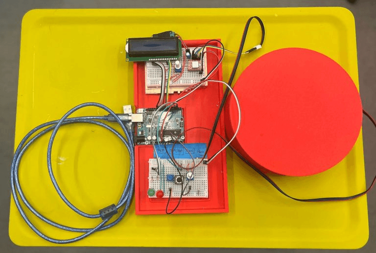 Completed Turntable with the control board